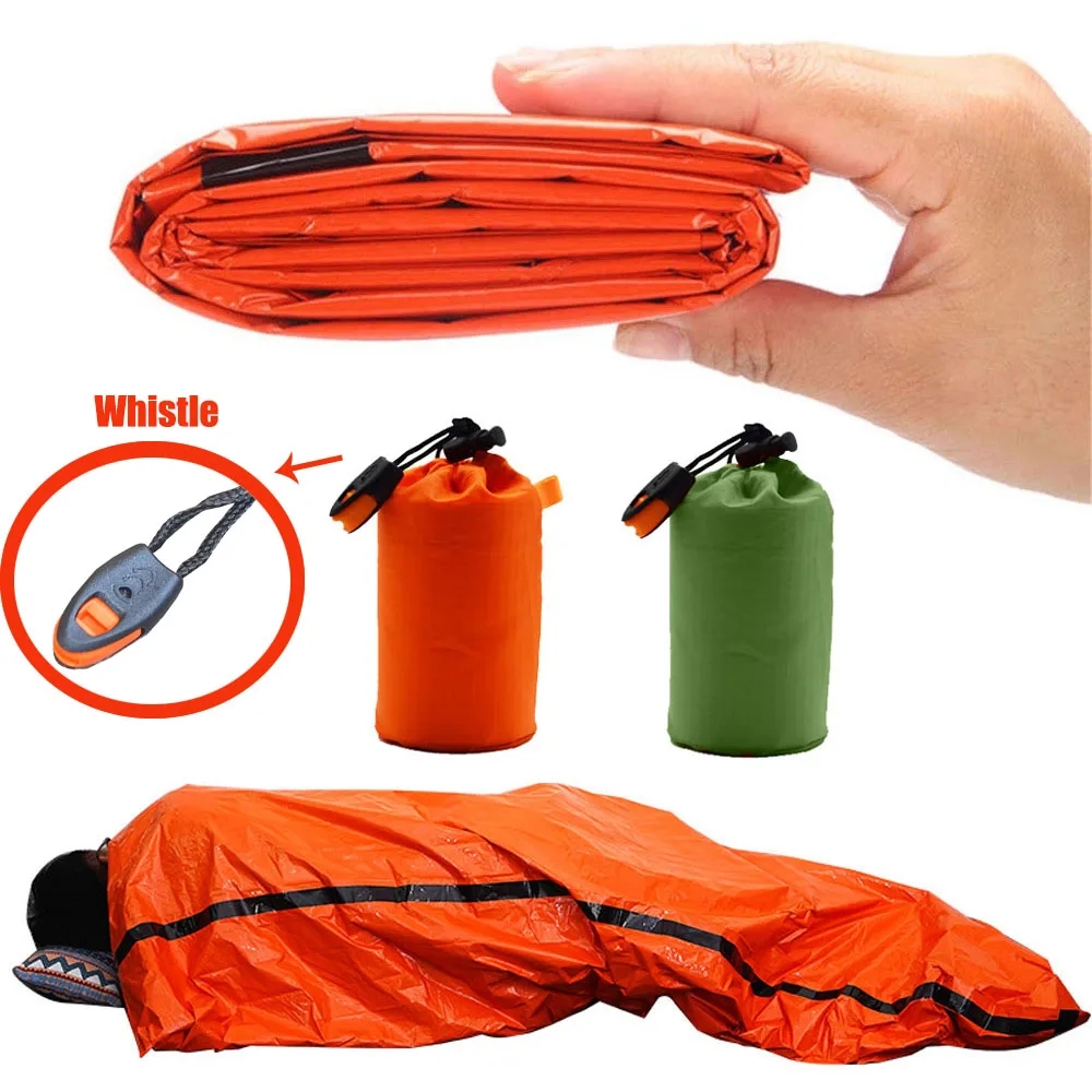 Emergency Mylar Tent - 휴대용 방수 긴급 생존 침낭 야외