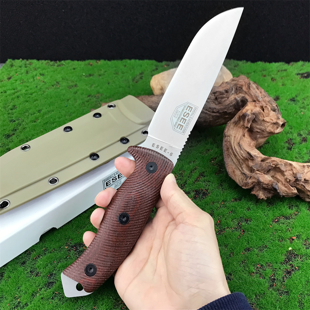 새로운 ESEE-6 고정날 나이프 D2 블레이드 G10 - Bushcraft Knife Fixed 리뷰 및 가격