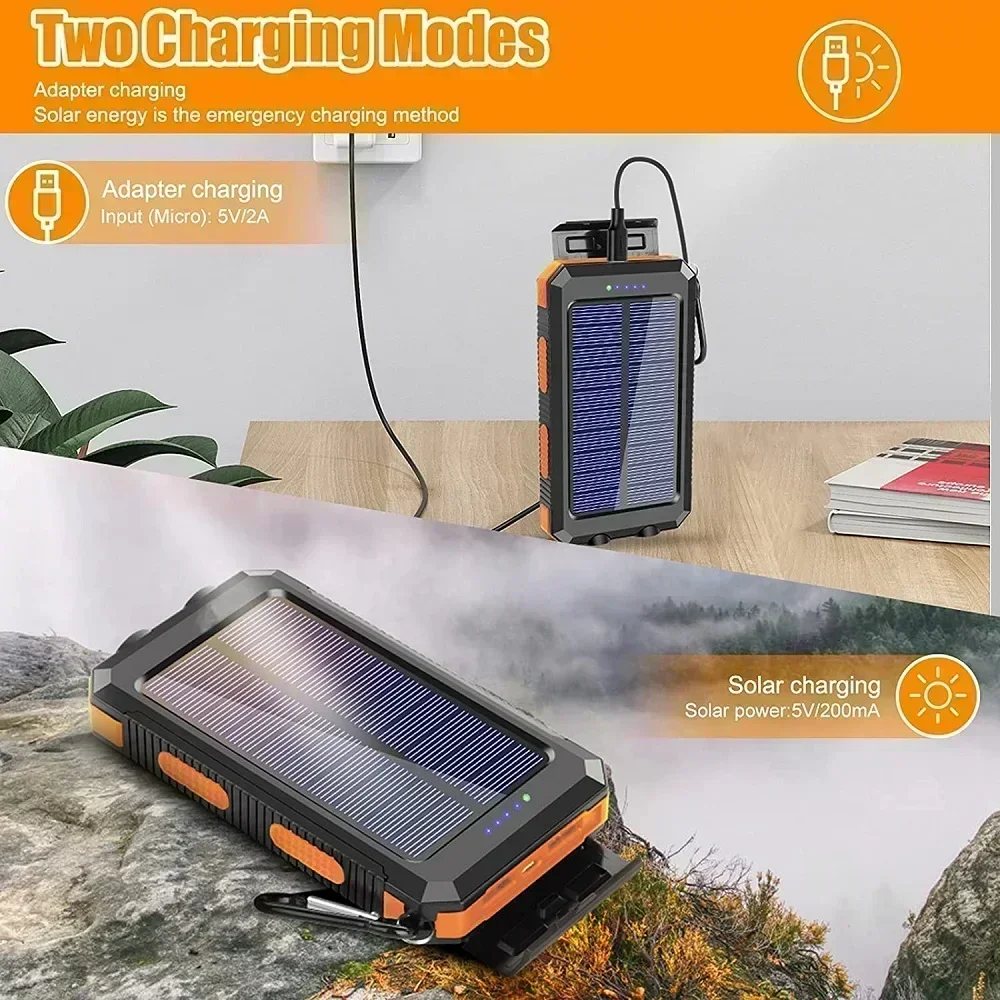 50000mAh 태양 광 보조베터리 휴대용 충전 Pov - Solar Emergency Charger 리뷰 및 가격