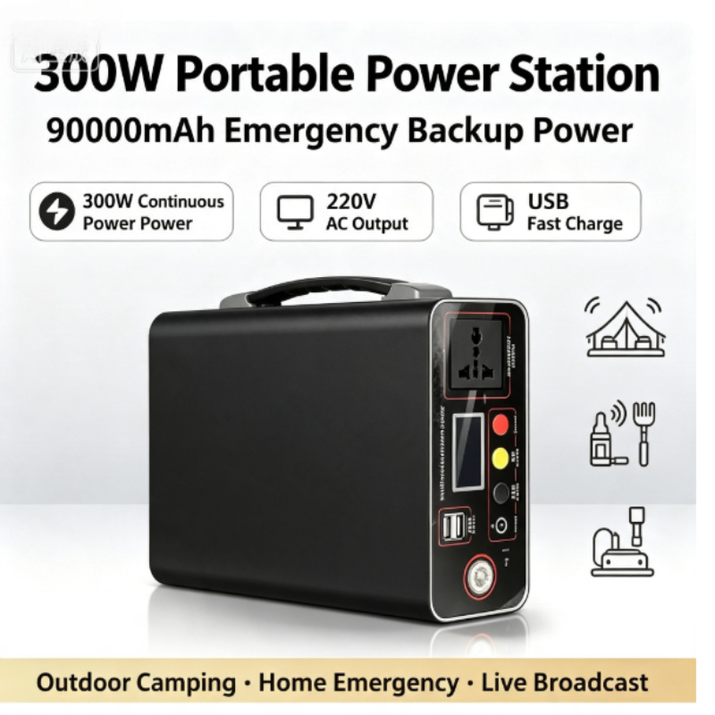 휴대용 발전기 300W 220V, 333Wh, 9000 - Solar Emergency Charger 리뷰 및 가격