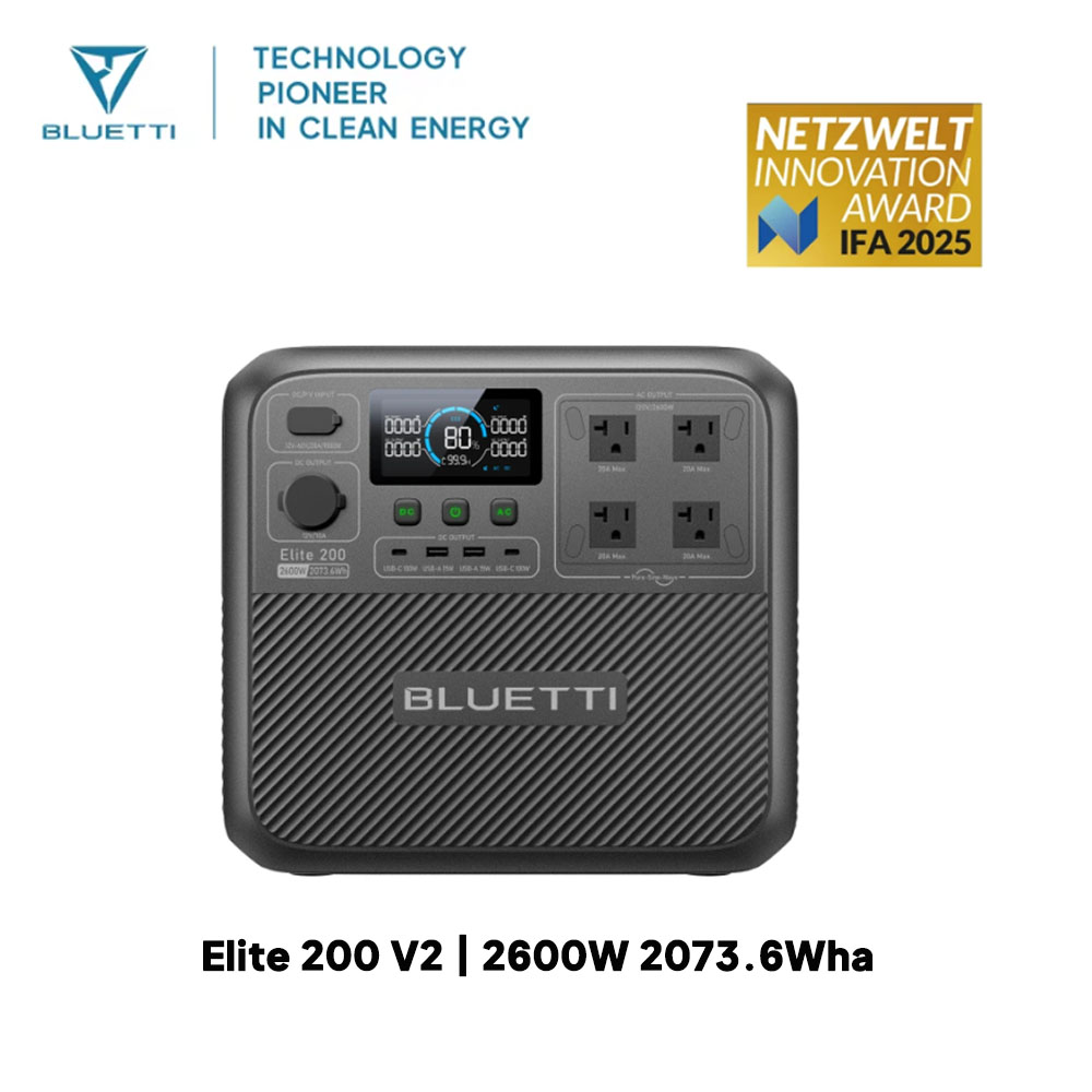 【리뉴얼】BLUETTI Elite 200 V2 휴대용  - Solar Emergency Charger 리뷰 및 가격