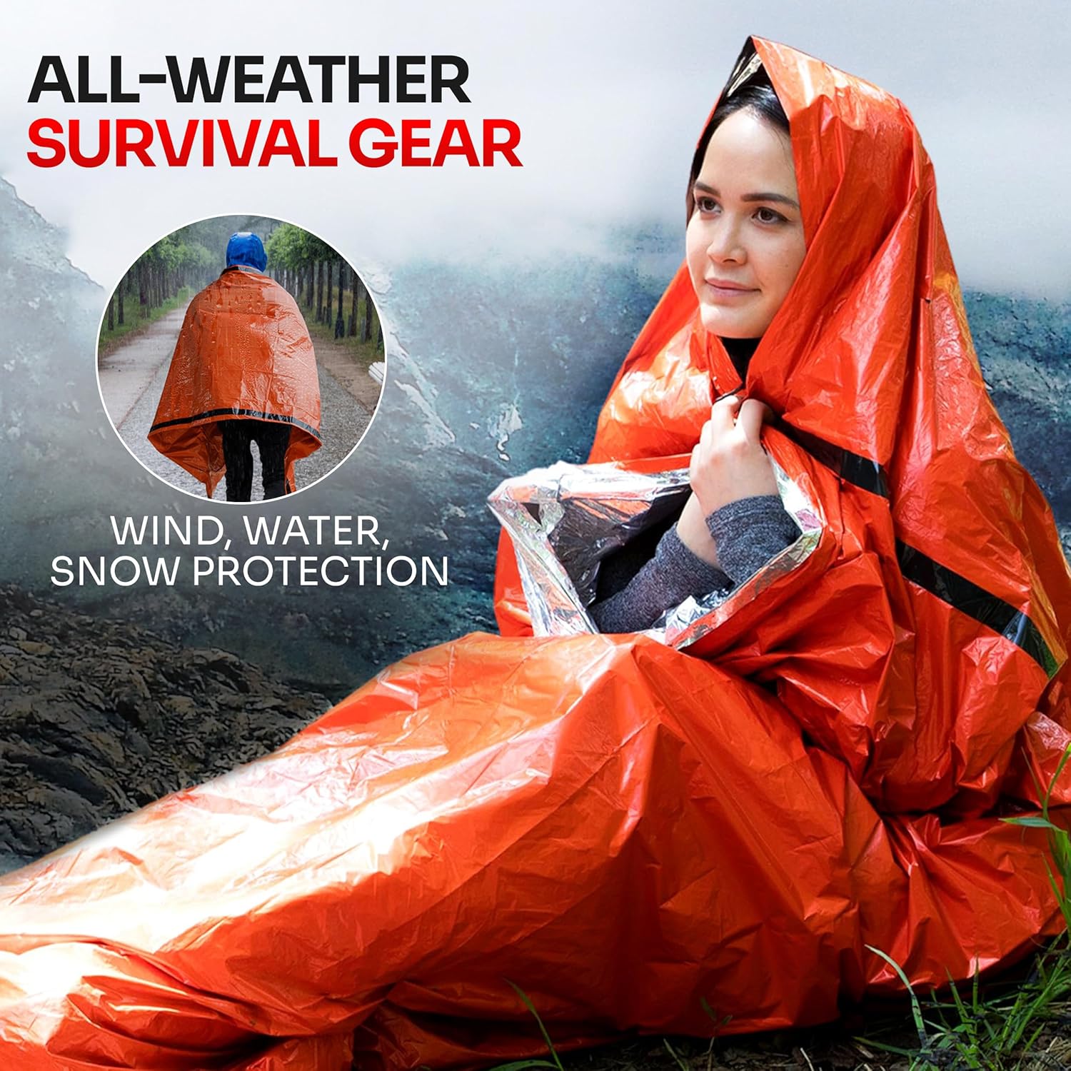 응급 수면 가방, 생존 장비 및 용품, 생존용 비비색, - Emergency Mylar Tent 리뷰 및 가격