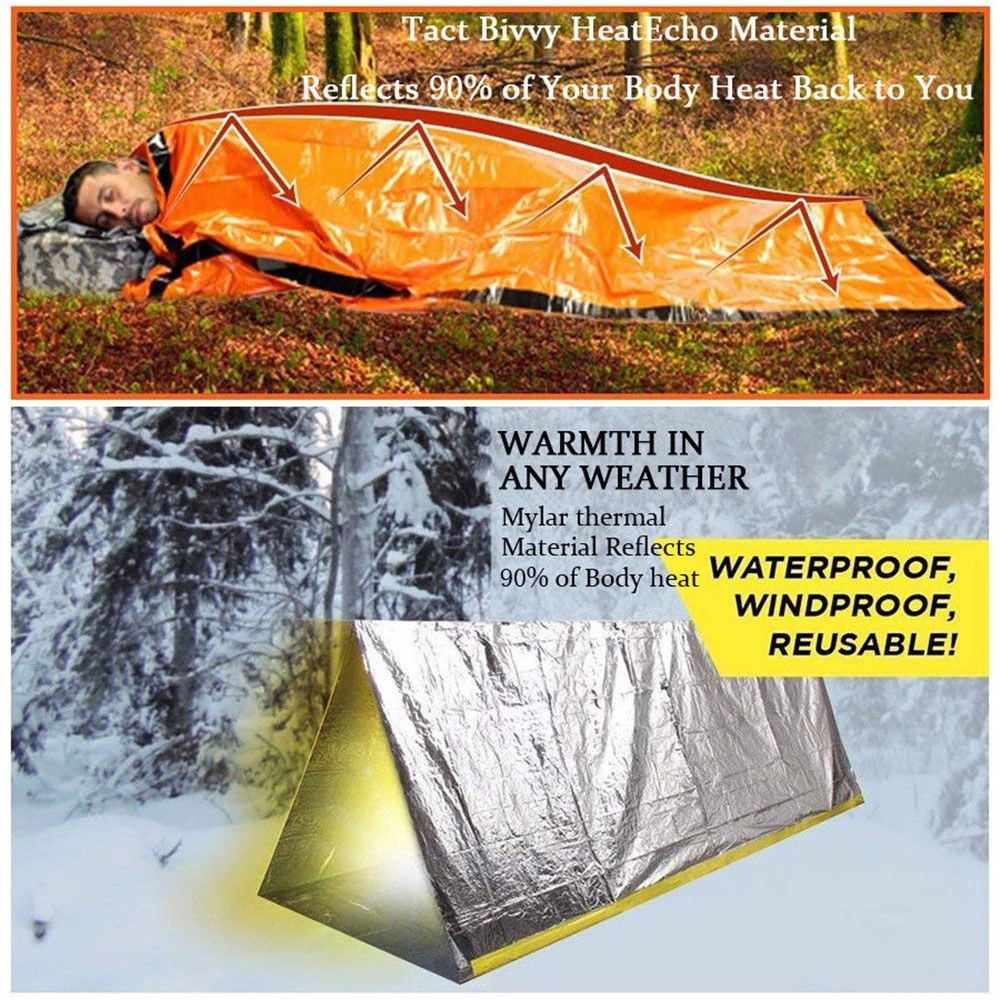 응급 수면 가방, 생존 장비 및 용품, 생존용 비비색, - Emergency Mylar Tent 리뷰 및 가격